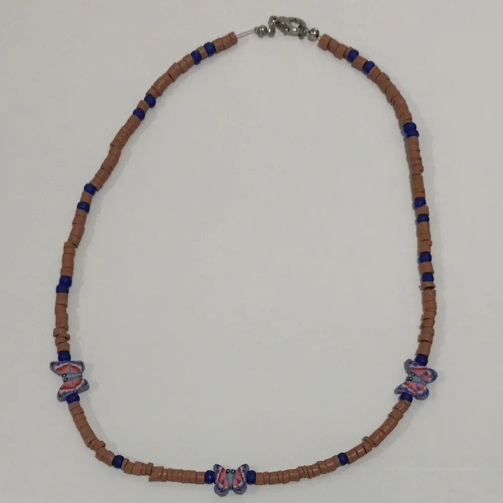 Bohemian Butterfly🦋🦋🦋Beaded Artisan Necklace - Picture 5 of 9